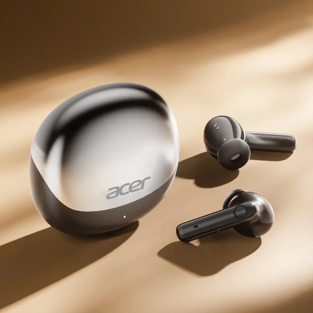 Acer OHR546 Wireless Stereo Earbuds, Noise Cancelling Earbuds, TWS HIFI Stereo, In-Ear Noise-Canceling Earphones, Universal Fit, 30h Standby Time, Comfortable Wear, Noise Isolation Headphones, Audio Wireless Earbuds
