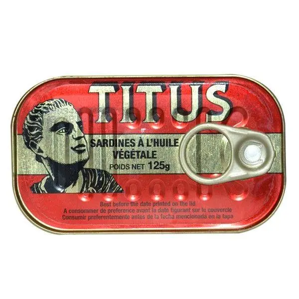 Titus Sardine with Chili Pepper  - 10 cans