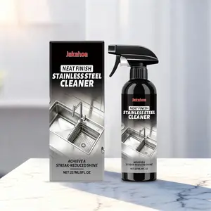 Stainless Steel Cleaner Stain Remover Daily Kitchen Appliance Dishwasher Oil Stain Grease Cleaning Refurbish Spray, Greasy Cleaning Spray, Effective Household Maintenance Solution Kitchen Cleaning Product