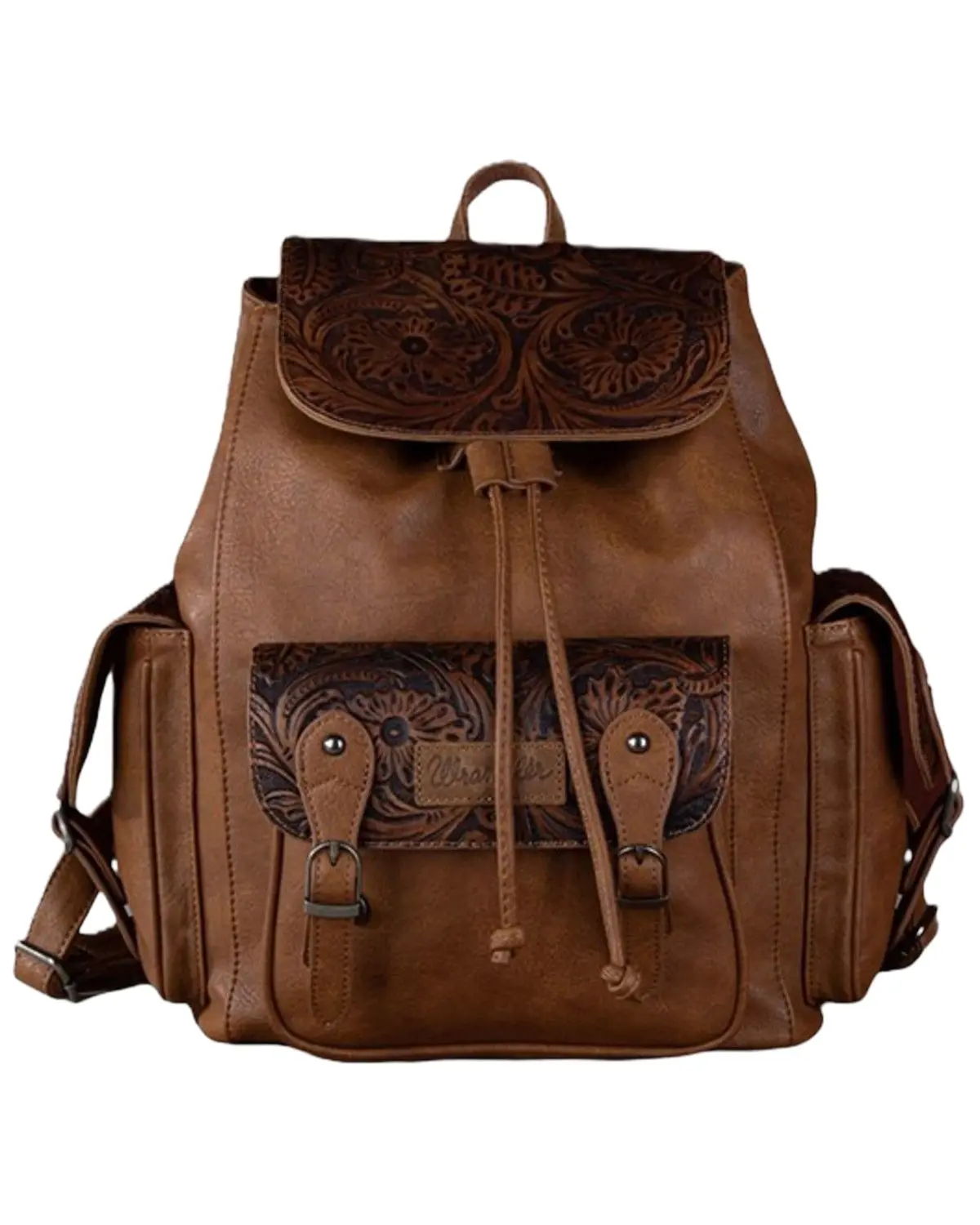 Wrangler Women's Women'S Vintage Floral Tooled Backpack - Wg12-9110B Br