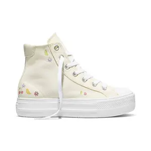 Converse Women's Platform High Top Sneakers - Cream Fruit 9 Converse Women's Platform High Top Sneakers - Cream Fruit 9