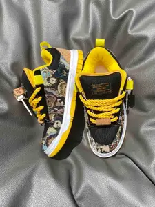 Large Size Low Top Sneakers Bear Thick Sole Bread Shoes Winter Casual Sport Skate Shoes Unisex Vintage Streetwear