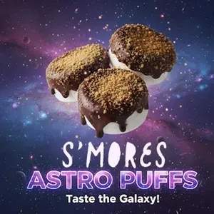Freeze Dried Astro Puffs Classic S'mores Snack Candy - Light Airy Crunchy Chocolatey S'mores Inspired Perfection - Taste the Galaxy - Marshmallow, chocolate, graham cracker