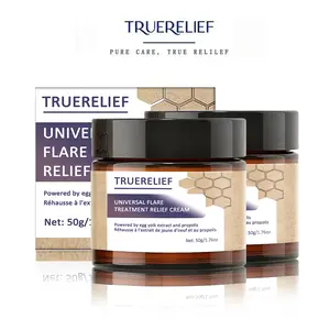 TRUERELIEF Universal Flare Care – 50g Drawing Salve for HS, Boils, Cysts, Hemorrhoids, Pilonidal Cyst, Abscess – Anti-Chafing Wound Care with Propolis & Egg Yolk Extract for Itching Skin Relief