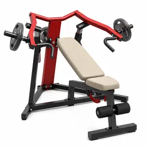 Bezliving 3-in-1 Adjustable Chest Press Machine, Incline Decline Flat Weight Bench Press for Home Gym, Heavy-Duty Steel Upper Body Workout Equipment with Padded Seat and Backrest