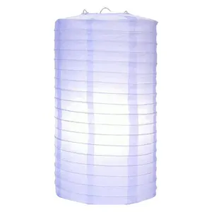 8" Lavender Cylinder Paper Lantern