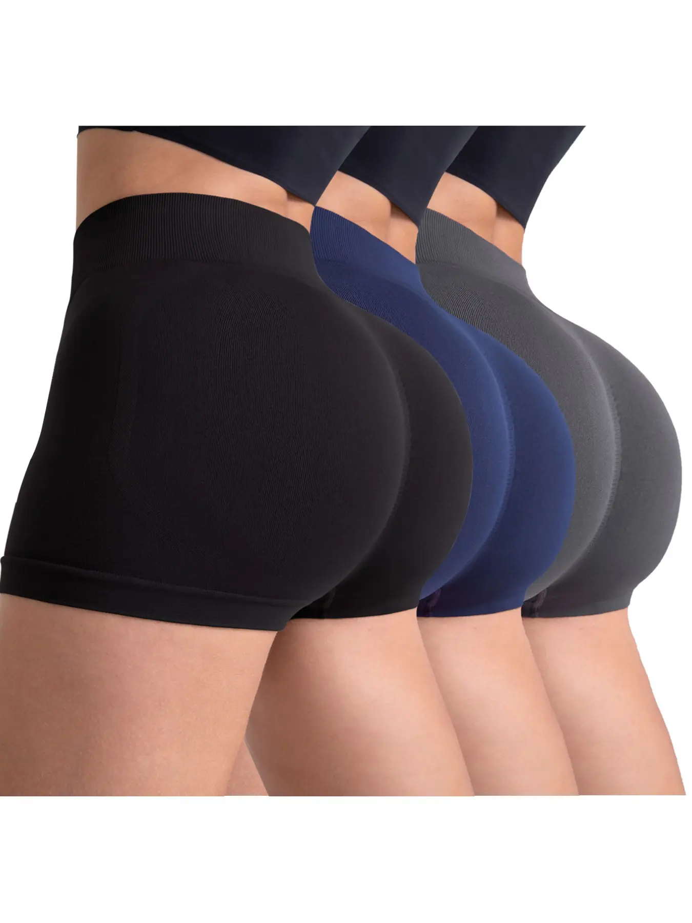 Women's Seamless High-Waisted Butt Lifter Workout Shorts, Gym Workout Shorts, Athleisure Shorts, Activewear Shorts, Scrunch Butt Yoga Shorts, Stretchy Breathable Fabric, Perfect for All Activities
