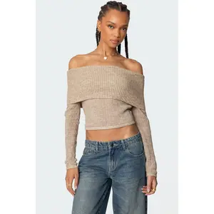 Lili Fold Over Knit Top