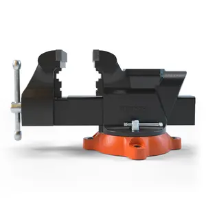 VEVOR Bench Vise, 4.5-inch Jaw Width 5.9-inch Jaw Opening, 360-Degree Swivel Locking Base Multipurpose Vise with Anvil, Heavy Duty Ductile Iron Workbench Vise with Bolts & Nuts, for Drilling