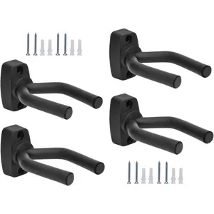 Guitar Wall Hanger Stand Ukulele Keep Guitar Wall Mount Hook Holder Mount Display Stand Rack Bracket  Guitar Bass Accessories
