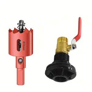 1/2" Dn15 Bulkhead Connector Kit, 3pcs Waterproof Rain Barrel Fittings, Brass Ball Valve, PVC Adapter, Multi-Purpose for Rain Collection, Aquarium, Farm