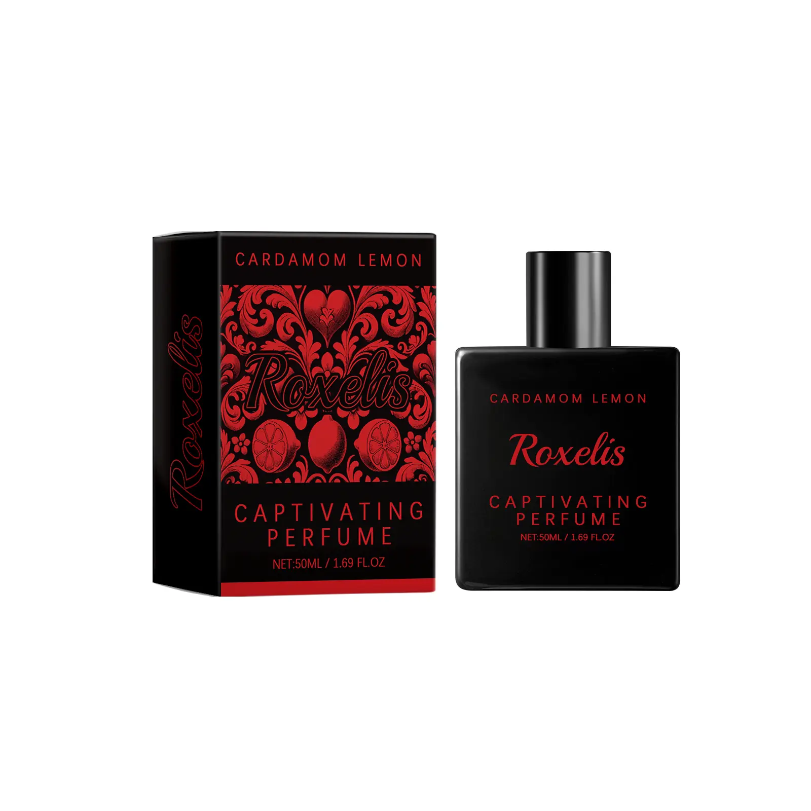 Roxelis Rich Cardamom Lemon Charming Perfume Rich Charming Perfume Cardamom Lemon Fresh Unique Charm Rich Fragrance