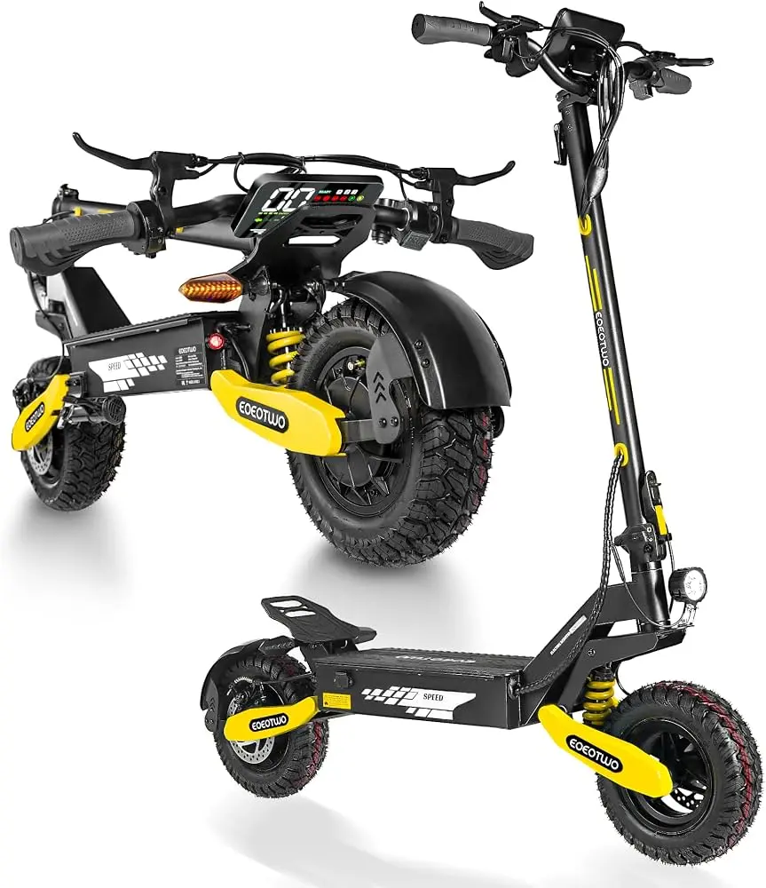 Adult Electric Off-Road Scooter - 1200W Motor with 2400W Peak Power, 31-38 MPH Top Speed