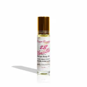 Vanilla 28 Body Oil - Convenient Travel Size 10 ML with Coconut Comfort, Luxurious Smoothing & Aroma for Natural Moisture