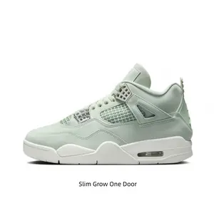Soft Pastel Mint Leather Upper Breathable Mesh White Outsole Shock Absorbing Sport Footwear