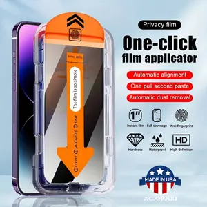 Luxury Privacy Tempered Glass for iPhone 11 12 13 14 15 pro max | Anti-Peeping Matte Finish | Shockproof & Anti-Fingerprint