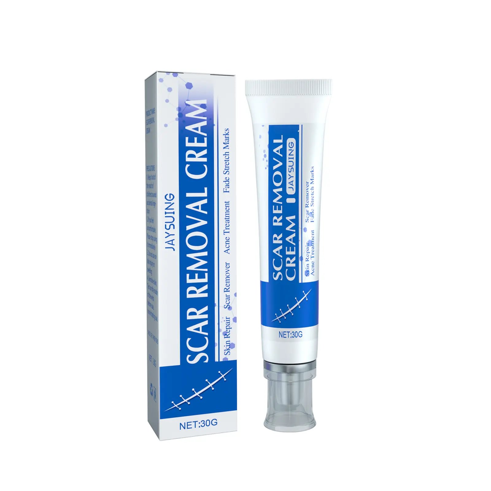 Advanced Scar Cream Gel with Shea Butter - Treatment for C-Section, Surgery, Acne & Keloid Scars - Invisible Formula for All Skin Types, Adults & Children, Healthcare, Transparent, Soothing, 24 Months, Antimicrobial, Anti-Bacterial Barrier
