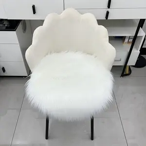 Soft Plush Faux Wool Seat Cushion, Modern Minimalist Style, Comfortable Home Decor for Living Room Sofa or Bedroom Chair, Soft Furry Cushion