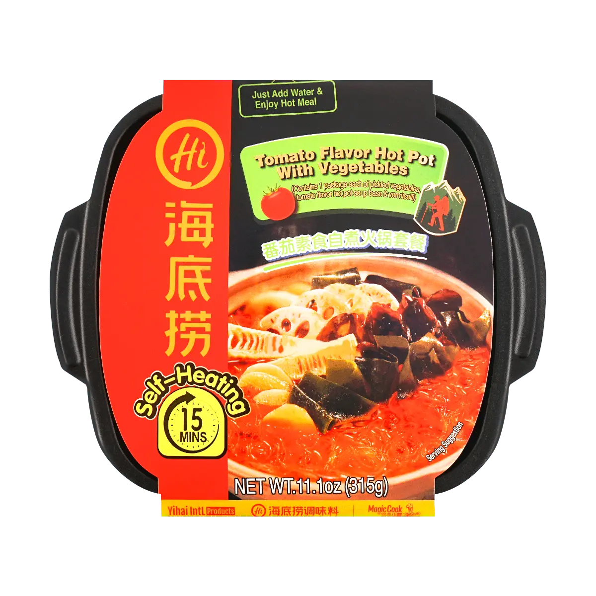 HAIDILAO Self-Heating Vegetarian Tomato Hot Pot, 11.11oz