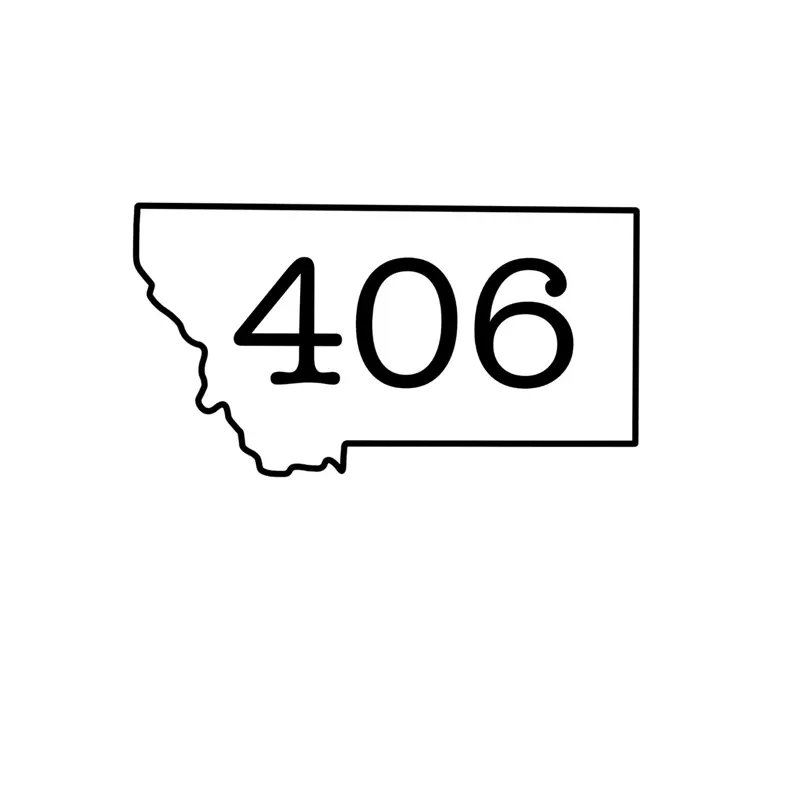 Area code state car decal- Fully customizable design- READ THE DESCRIPTION