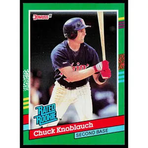 Chuck Knoblauch 1991 Donruss #421 RC Minnesota Twins