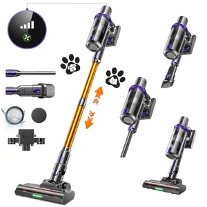 LIBINO Cordless Vacuum Cleaner, 48Kpa Suction, 450W Powerful Brushless Motor, 8-in-1 Lightweight,  50mins Runtime Battery, For Pet Hair & Carpet, Car, Hard floors