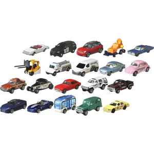 Matchbox Toy Cars or Trucks 20-Pack, Variety Set of 20 Die-Cast 1:64 Scale Cars, Buses, Fire, Construction or Police Vehicles (Styles May Vary)