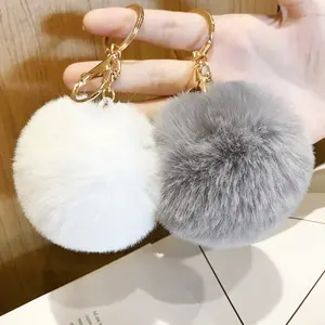 Pom-Pom Keychain - Multi-Purpose Sports & Outdoor Accessory for Car Keys, Bags