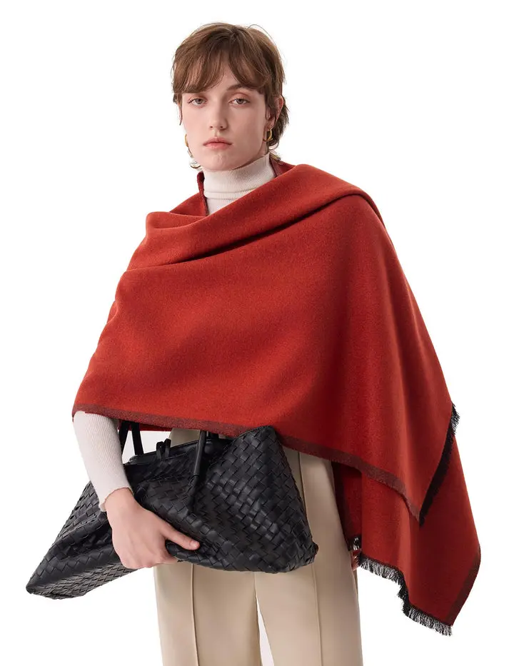 Gentleman 100% Mulberry Silk Scarf - Jacquard Reversible, 71"x24", Dreamlike Softness, All Seasons, Ideal for Anniversary, Christmas Gifting