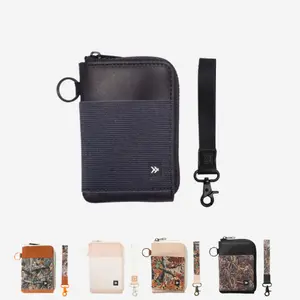 Thread Utility Leather Zipper Wallet & Wrist Lanyard bundle