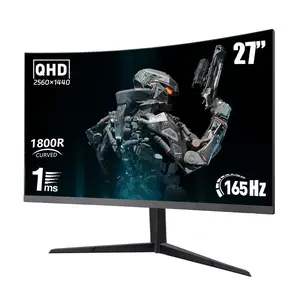 Neo 27” 2K Curved Gaming Monitor – QHD 165Hz/144Hz, FreeSync, 1800R, Flicker-Free, HDMI 2.0 & DP 1.4, Ultra-Thin for PS5, Xbox, PC