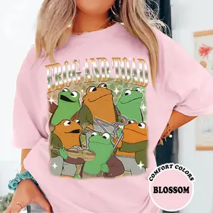 Frog And Toad Bootleg Shirt, Classic Book Sweatshirts, Cottagecore Aesthetic Shirt, Book Lover Gift, Man I Love Frog Tee, Graphic tee #cartoon #fashion #tiktokshop