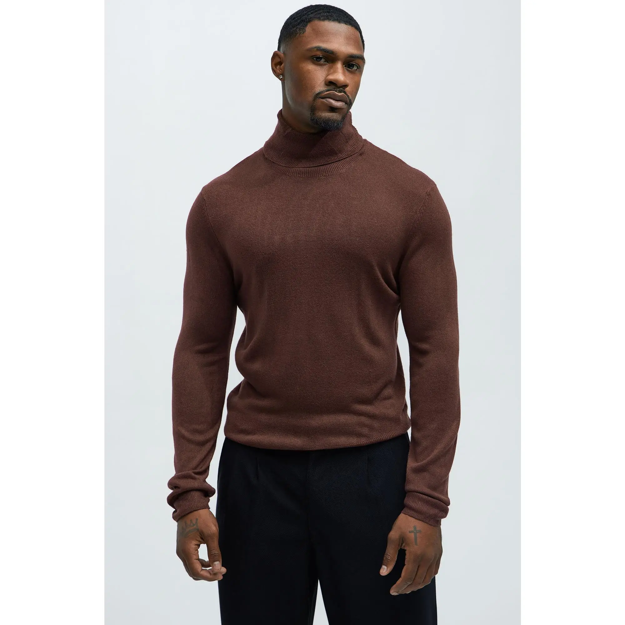 DeAngelo Turtleneck Sweater - Chocolate DeAngelo Turtleneck Sweater - Chocolate