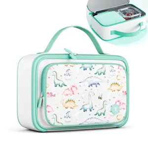 【Meoky】Double-Layer Insulated Lunch Bag – Reusable, Leak-Proof & Water-Resistant Mini Tote, Cute Print, Compact for Work or School