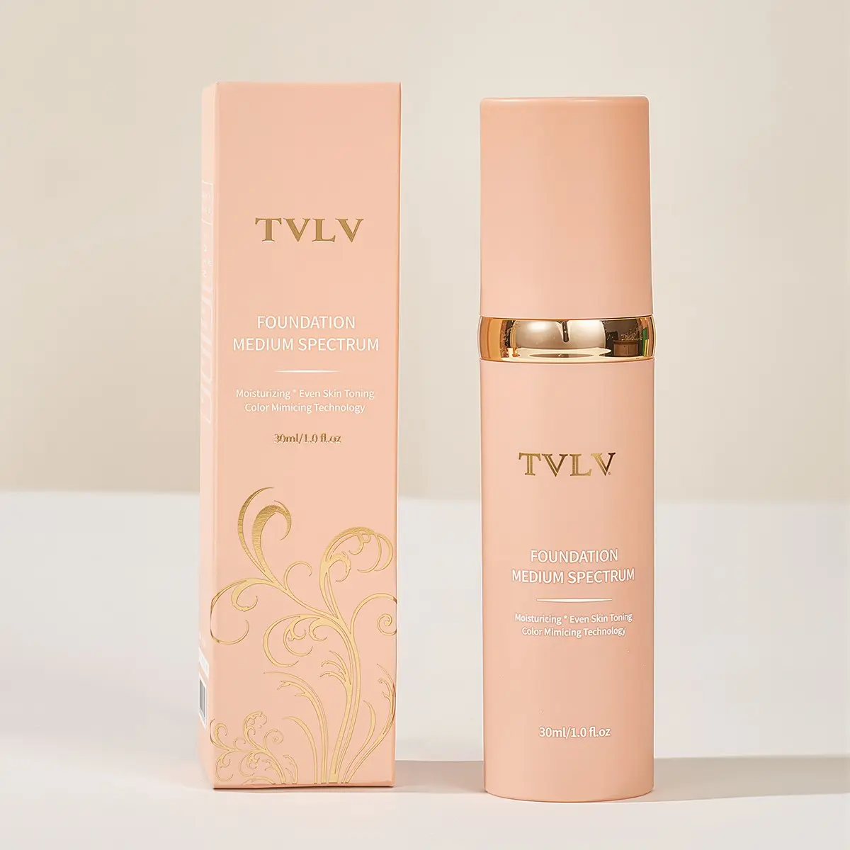 Medium Tone Color-Changing Foundation Liquid Skin Tint, Long-Lasting Matte Natural Coverage, Suitable for All Skin Types, Daily Makeup Effect, Flawless Skin Finish