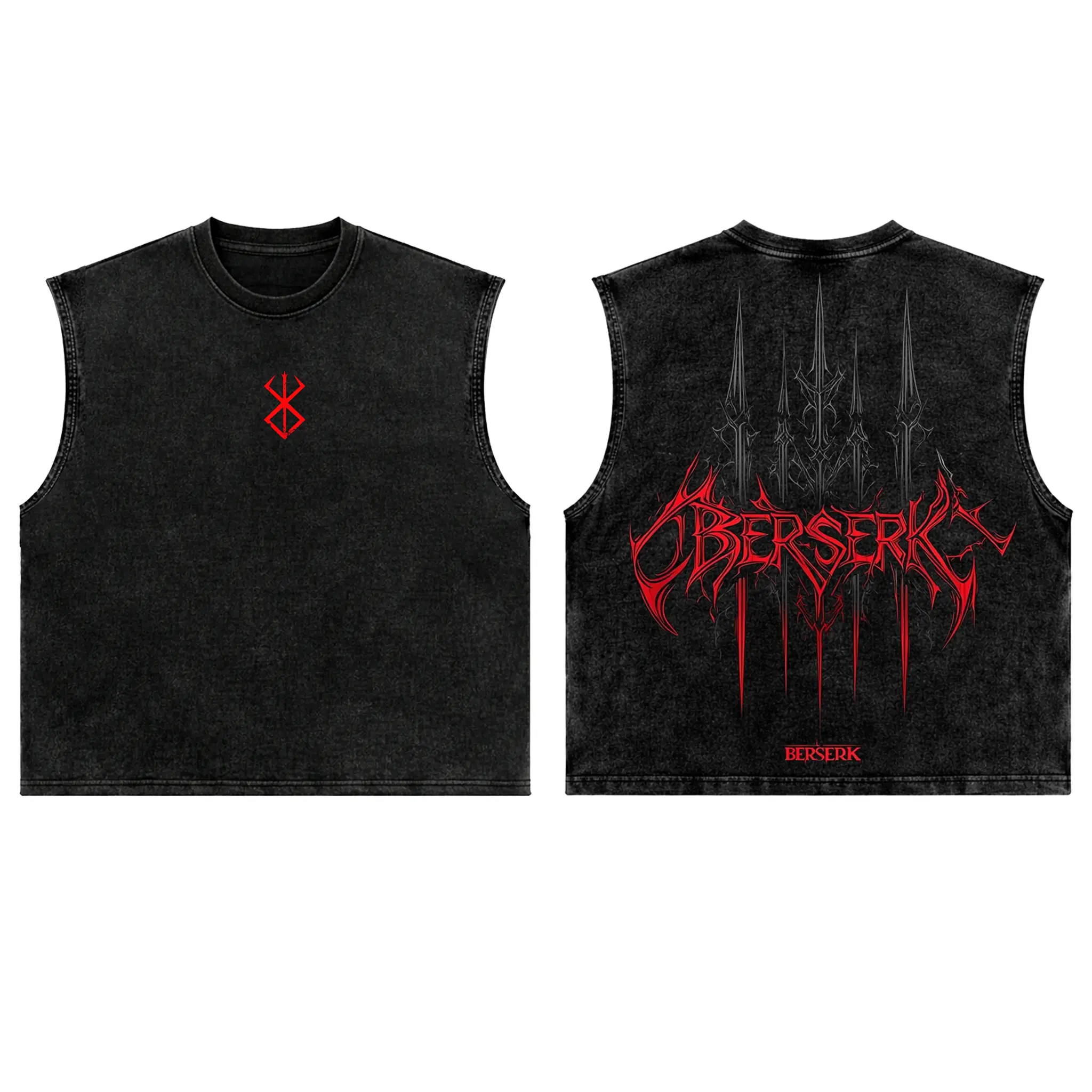 Berserk Workout Tank, Gym Tanktop, Workout Tank, Anime Merch Fan, Anime Tanktop,Gym Men's Top, Training Tank