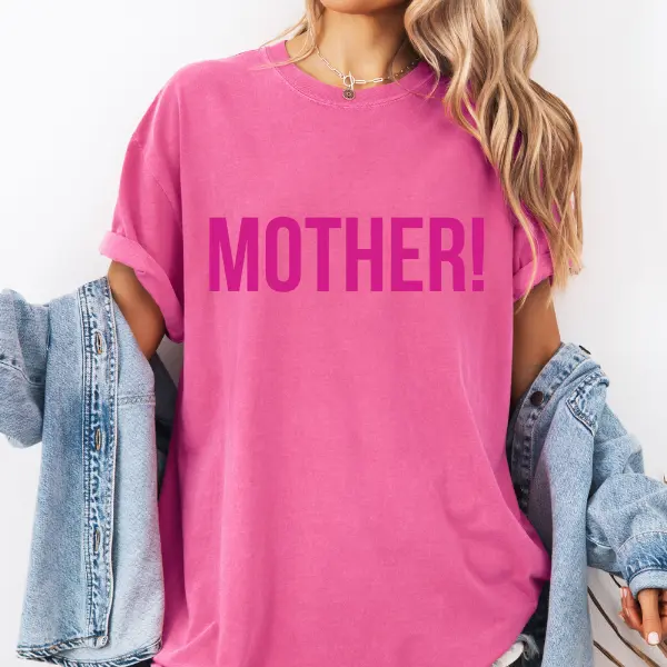 Color on Color Mother Comfort Color Shirt, Women monochromatic  Trendy tshirt, Mom gifts Graphic Tees
