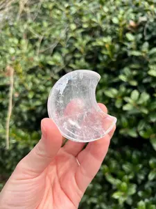 Clear Quartz Crystal Moon Dishes