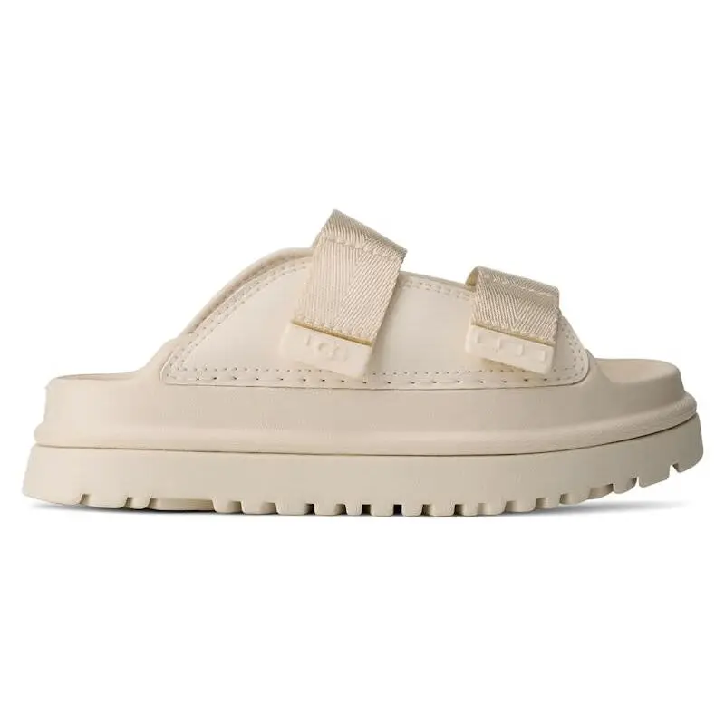 UGG GoldenGlow Slide Jasmine Kids' Sandals Lightweight Adjustable Slip On Slides Comfortable Casual Footwear Cushioned EVA Platform Sandals Water Friendly Summer Shoes Durable Everyday Wear Youth Shoes Authentic