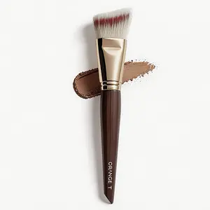 Echanew Professional Face Stippling Brush Angled Contour Makeup Brush for Precise Sculpting Seamless Blending Multi-Purpose Performance