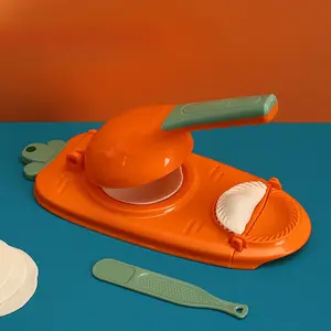 1pc, 2in1, Dumpling Skin Maker, Creative Dumpling Maker, Kitchen DIY Dumpling Maker, Manual Tortilla Maker, Dumpling Moulds for Dumpling Skin, Dough Presser, Dumpling Presser, Kitchen Stuff, Kitchen Gadgets, Kitchen Cooking Accessories