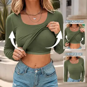 Built-in Bra Tank Top Ribbed Racerback Tops Women Going Out Tops Everyday Basic Tanks Padded Tops