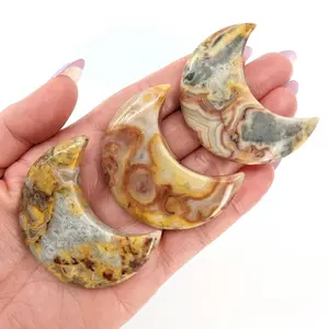 Crazy Lace Agate Crescent Moon (25g) #SK7550