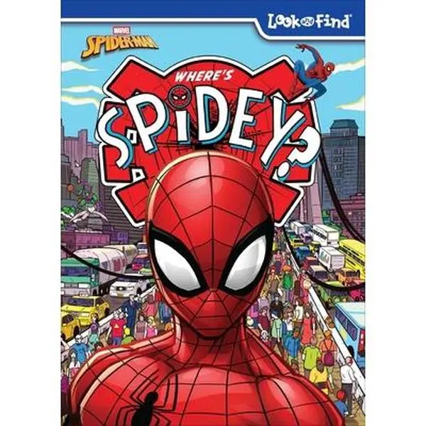 Marvel Spider-Man: Where's Spidey? Look and Find Fun English Book for Kids - Pi Kids Hardcover, Encourages Focus & Exploration