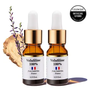 Volufiline 100% Pure Concentrate Serum [Set of 2] | Plumping Korean Skincare for Smile Lines, Under Eyes & Hollow Cheeks | Anti-Aging Face Volume | CELDYQUE