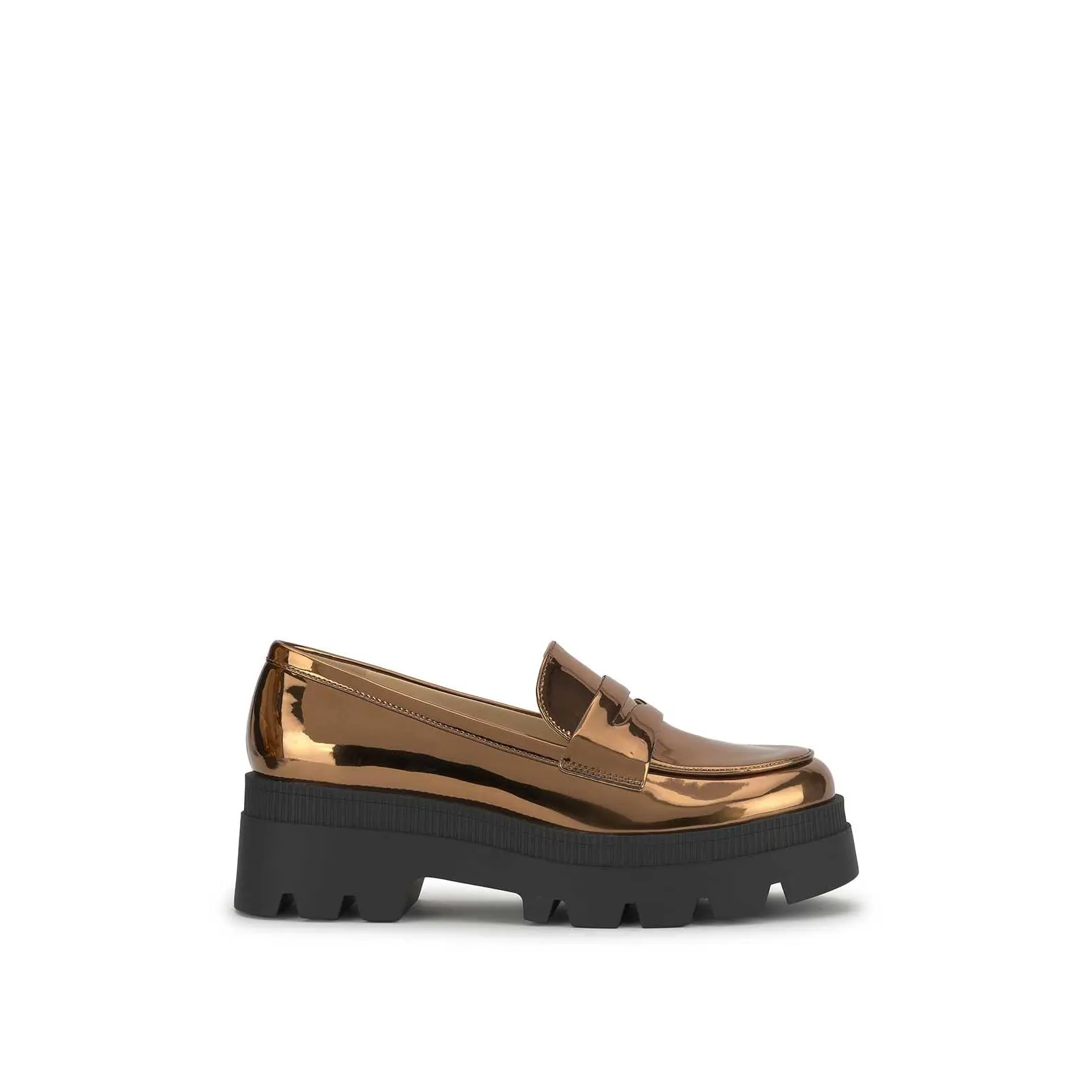 Ullinia Lug Platform Loafer in Bronze