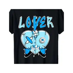 Loser Lover Light Blue Drip Heart Matching Outfit Men Women T-Shirt 220g