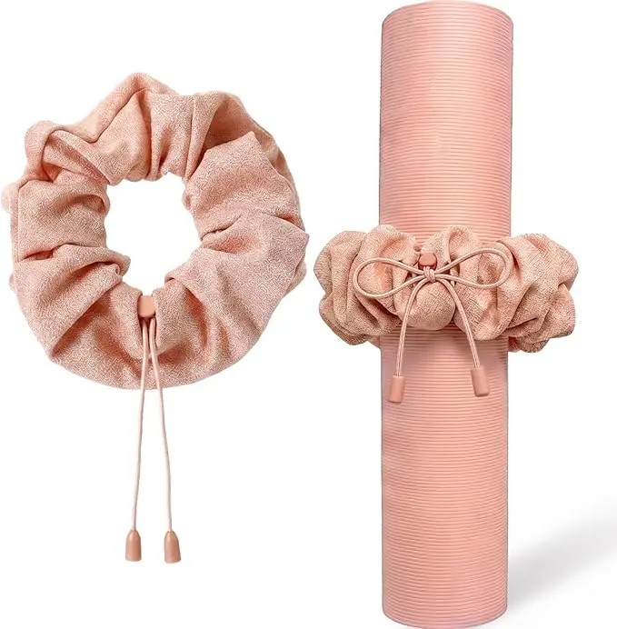 Yoga Mat Scrunchie for Women, Pilates Mat Holder Scrunchie, Cute Yoga Mat Holder Strap, Lightweight Mat Holder for Pilates Class, Aesthetic Yoga Accessory for Gym Routine（Yoga Mat Not Included）