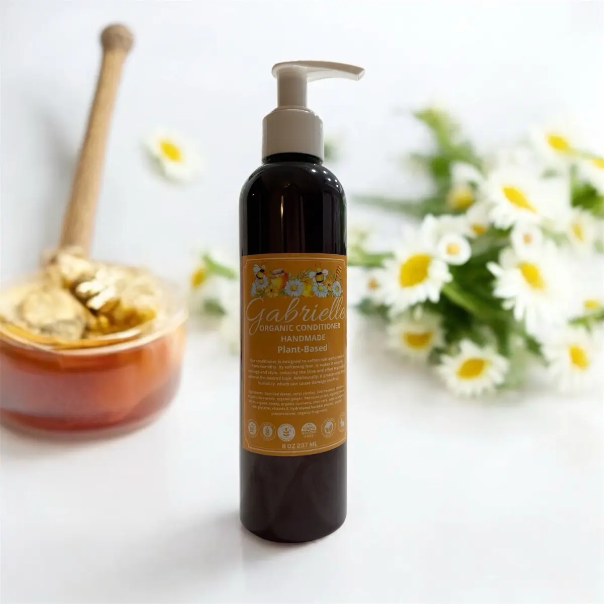 Organic Chamomile and Honey Conditioner for Hair, 8oz