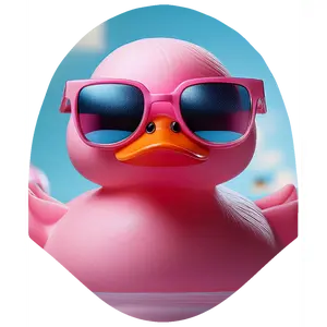 Duck - Jeep Pink - Car Headrest Cover